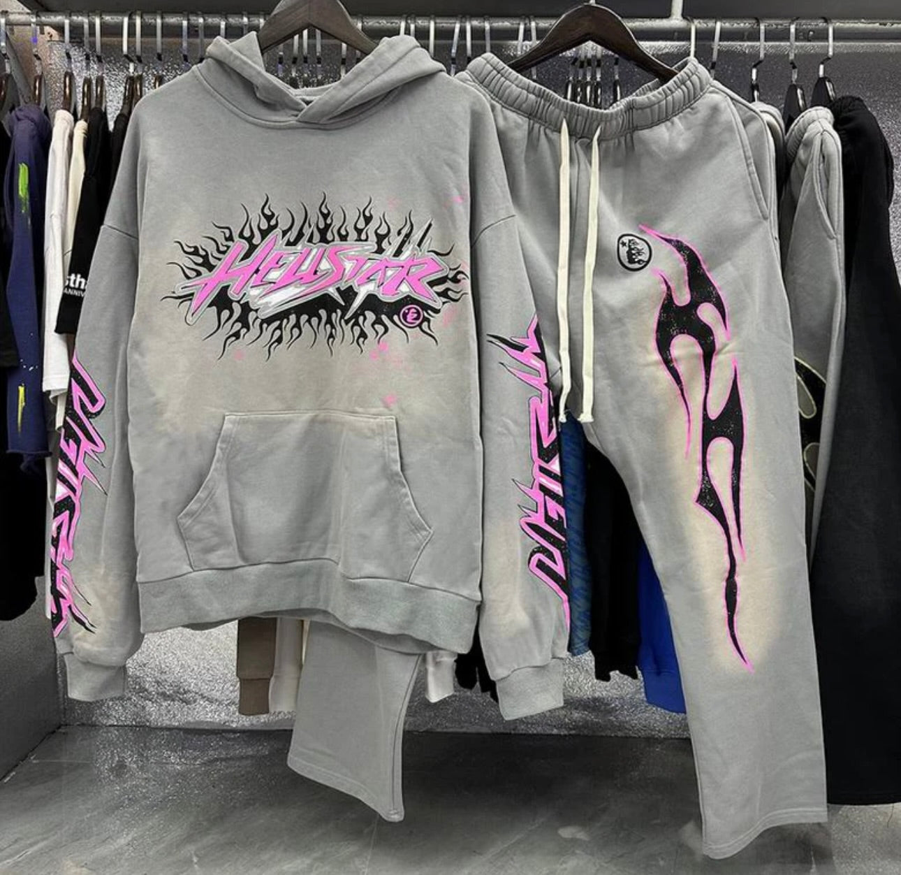 GREY&PINK HS 2 PIECE SET