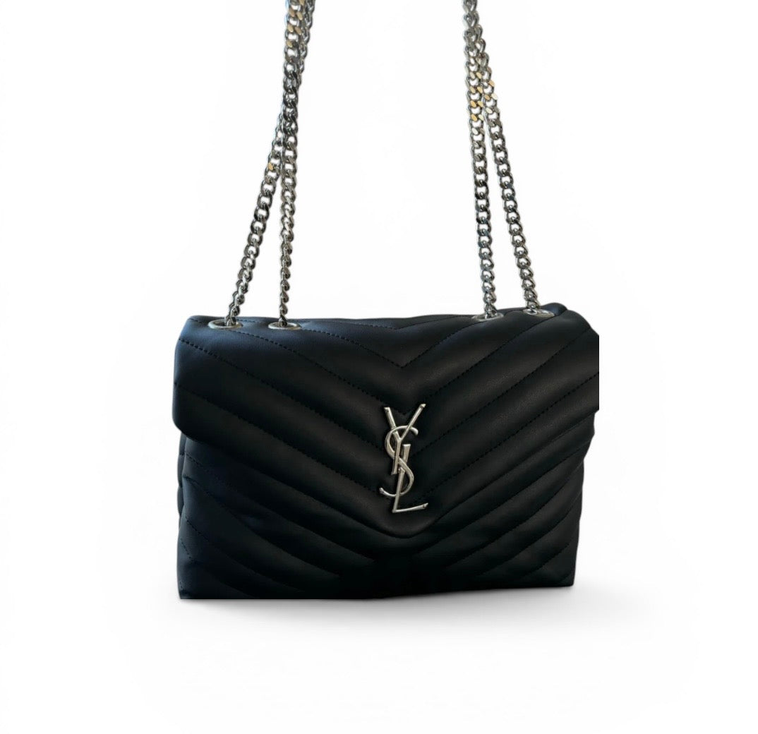 SILVER MEDIUM YSL BAG