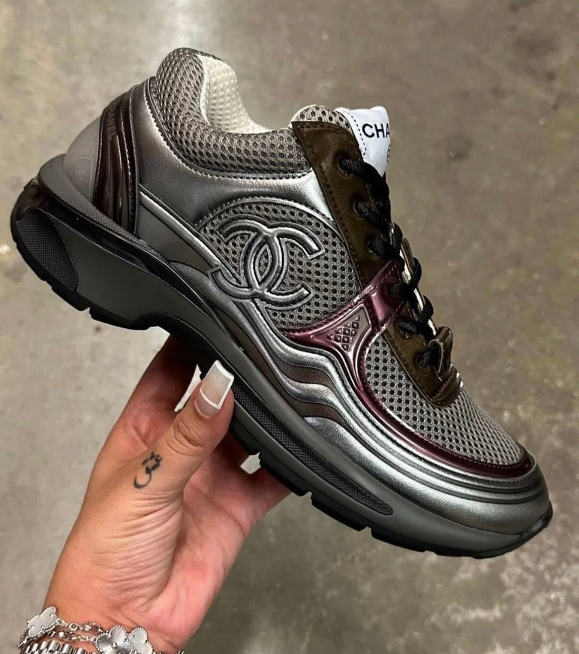 DARK PURPLE CC SNEAKERS